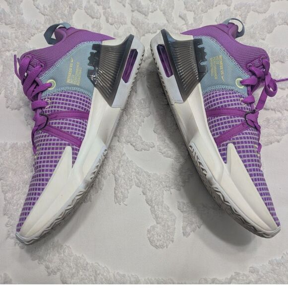 🏀 Nike LeBron Witness 7 Men’s Basketball Shoes Fuchsia Dream Size 9.5 - Picture 7 of 8